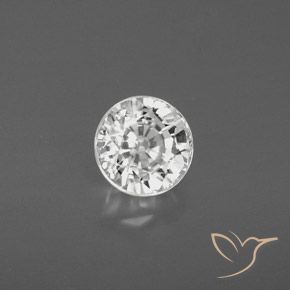 Circón Blanco cálido natural de 2.65 ct, Redondo, VS