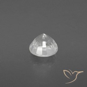 Circón Blanco cálido natural de 2.65 ct, Redondo, VS