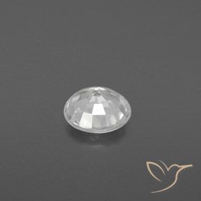 Circón Blanco natural de 1.79 ct, Redondo, VVS