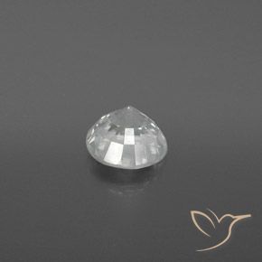 Circón Blanco cálido natural de 1.65 ct, Redondo, VVS