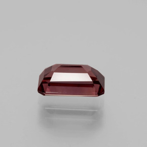 Circón rosa natural de 3,13 ct, corte esmeralda, VVS