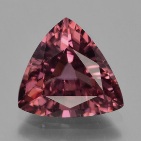 Circón rosa natural de 3,29 ct, trillón, VS