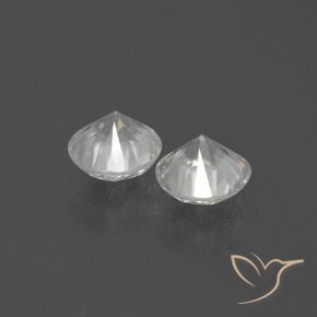 Gemas de Circón Blanco natural de 2.71 ct, Redondo, VVS-VS