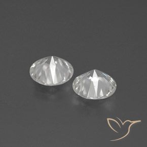 Gemas de Circón Blanco natural de 2.64 ct, Redondo, VVS-VS