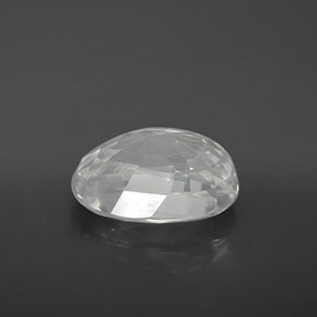 Circón blanco natural de 10,67 ct, corte óvalo, VVS-VS