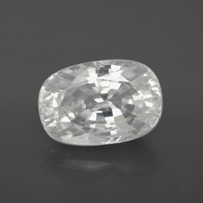 Circón Blanco natural de 9.84 ct, Corte Óvalo, VVS-VS