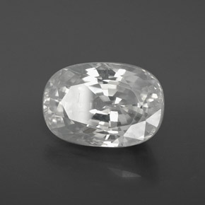 Circón Blanco natural de 9.84 ct, Corte Óvalo, VVS-VS