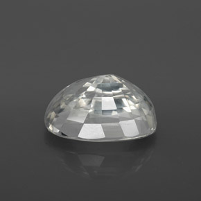 Circón Blanco natural de 9.84 ct, Corte Óvalo, VVS-VS