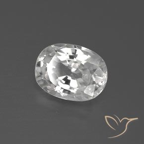 Circón Blanco natural de 2.85 ct, Ovalada, VVS