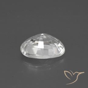 Circón Blanco natural de 2.85 ct, Ovalada, VVS