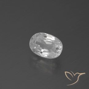 Circón Blanco natural de 3.36 ct, Ovalada, VVS