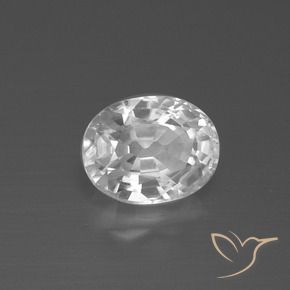 Circón Blanco natural de 2.88 ct, Ovalada, VS