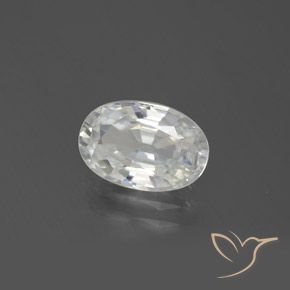 Circón Blanco cálido natural de 2.64 ct, Ovalada, VVS