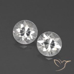 4.45ctw Natural Blanco Circón, Redondo, VVS-VS