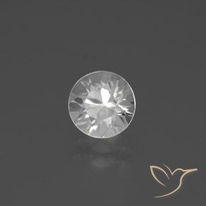 1.95ct Natural Blanco Circón, Redondo, VVS-VS