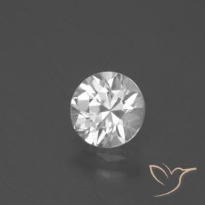 Circón Blanco natural de 1.68 ct, Redondo, VVS-VS