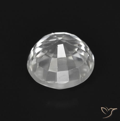 Circón Blanco claro natural de 2.89 ct, Redondo, VS