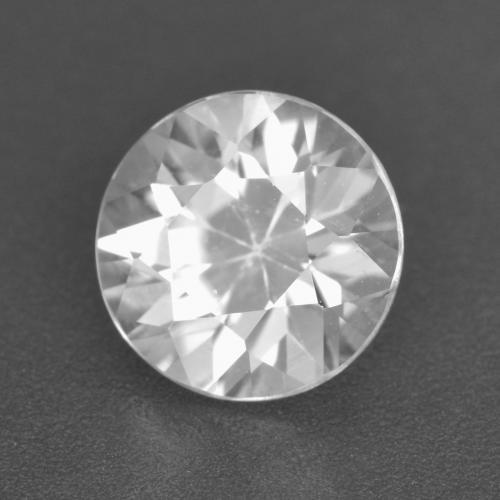 Circón blanco natural de 2,58 ct, corte redondo, VS