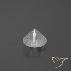 Circón Blanco natural de 2.58 ct, Redondo, VVS-VS
