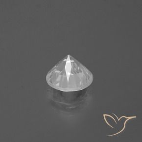 Circón Blanco natural de 2.56 ct, Redondo, VS