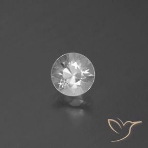 Circón Blanco natural de 1.64 ct, Redondo, VVS