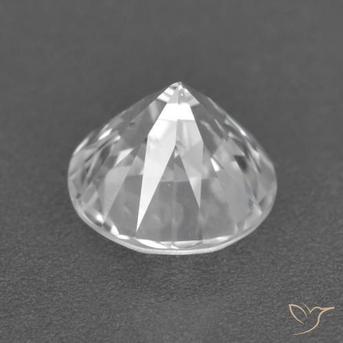 Circón Blanco natural de 2.12 ct, Redondo, VS