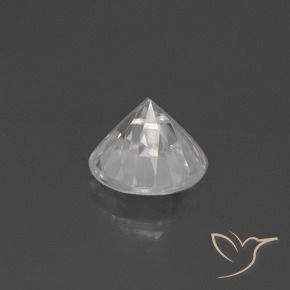 Circón Blanco natural de 2.19 ct, Redondo, VVS