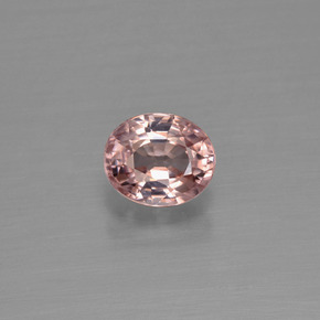 Circón rosa natural de 1,03 ct, corte óvalo, VS