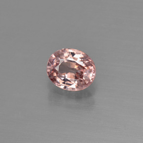 Circón rosa natural de 1,03 ct, corte óvalo, VS