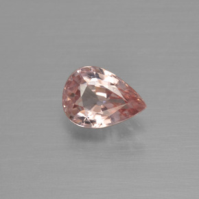 Circón naranja natural de 1,20 ct, en forma de pera, VVS