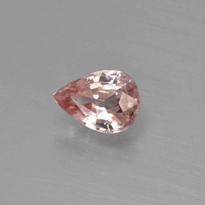 Circón naranja natural de 1,20 ct, en forma de pera, VVS