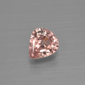 Circón naranja natural de 0,98 ct, en forma de pera, VVS
