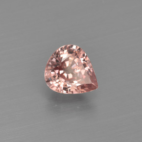 Circón naranja natural de 0,98 ct, en forma de pera, VVS