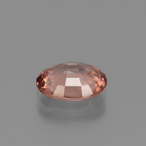 Circón rosa natural de 2,17 ct, corte óvalo, VVS