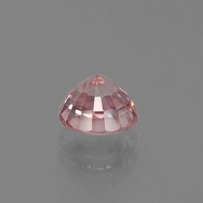 Circón rosa natural de 1,28 ct, corte redondo, VVS-VS