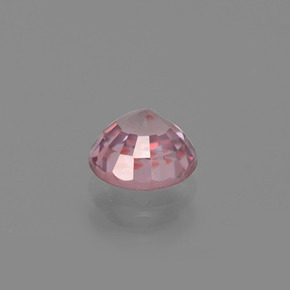 Circón rosa natural de 1,22 ct, corte redondo, VVS-VS