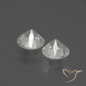 Gemas de Circón Blanco cálido natural de 4.25 ct, Redondo, VVS