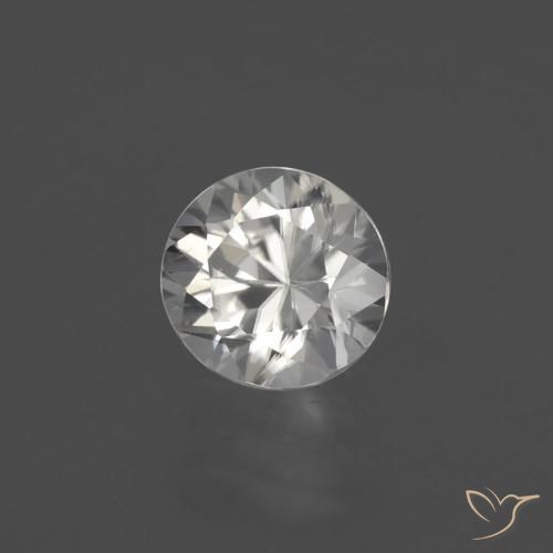 Circón Blanco cálido natural de 1.82 ct, Redondo, VVS-VS