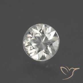 Circón Blanco cálido natural de 1.91 ct, Redondo, VS