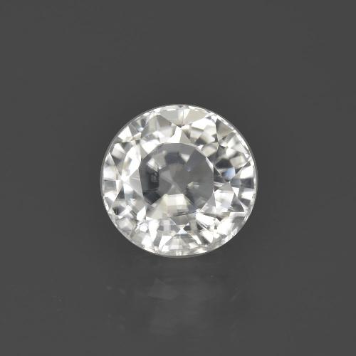 Circón Blanco cálido natural de 3.18 ct, Corte Redondo, VS