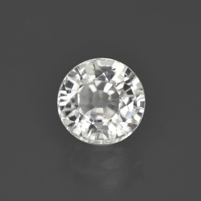 Circón Blanco cálido natural de 3.18 ct, Corte Redondo, VS