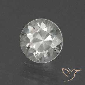 Circón Blanco claro natural de 1.80 ct, Redondo, VS