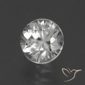 Circón Blanco natural de 2.06 ct, Redondo, VS