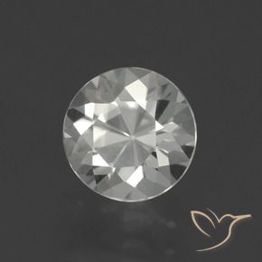Circón Blanco cálido natural de 1.76 ct, Redondo, VVS