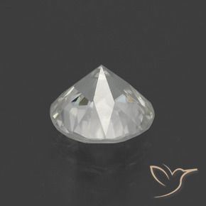 Circón Blanco cálido natural de 1.76 ct, Redondo, VVS