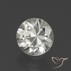 Circón Blanco cálido natural de 1.87 ct, Redondo, VVS-VS
