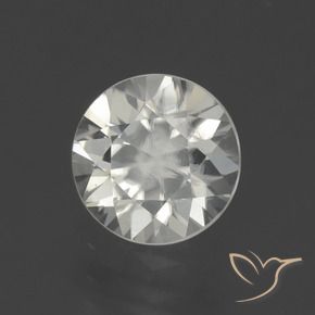 Circón Blanco cálido natural de 1.95 ct, Redondo, VS