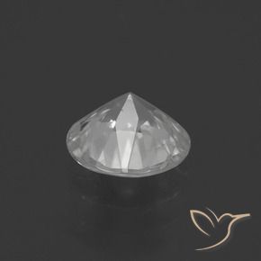 Circón Blanco claro natural de 1.33 ct, Redondo, VS