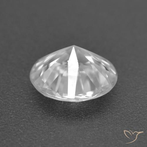 Circón Blanco claro natural de 1.60 ct, Redondo, VS