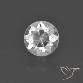 Circón Blanco natural de 1.42 ct, Redondo, VS
